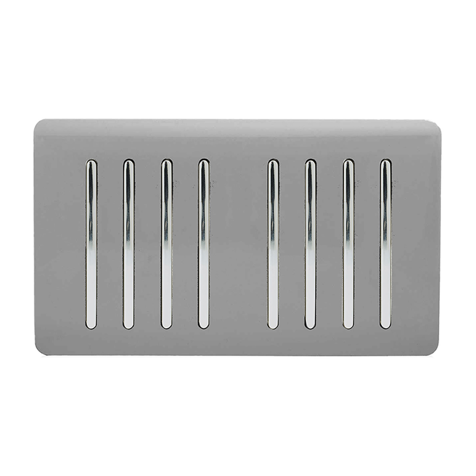ART-SS88LG  8 Gang 2 Way 10 Amp Rocker Twin Plate Light Grey